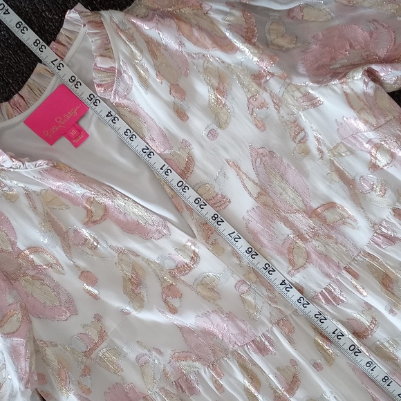 💛VERY HTF Lilly Pulitzer💛 - Sarita Silk Dress - Picture 13 of 14